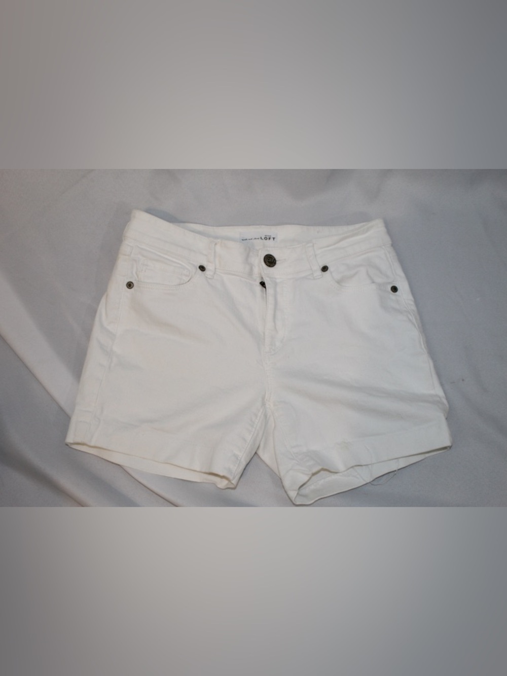 LOFT Ann Taylor White Denim Women's Jean Shorts